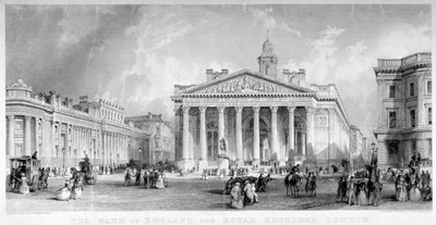 Royal Exchange, City of London, ca. 1850 von TA Prior