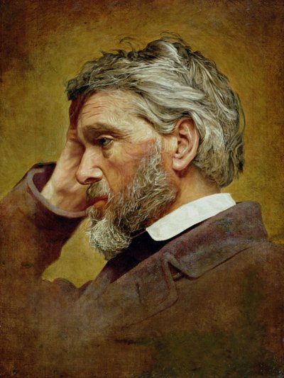Porträt von Thomas Carlyle (1795-1881) 1866 von T. Henderson