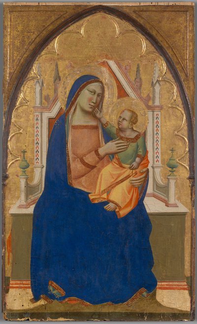 Jungfrau und Kind auf dem Thron von Taddeo Gaddi