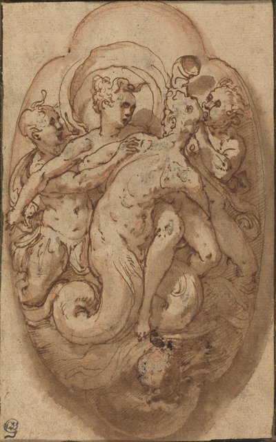 Mythologische Figuren von Taddeo Zuccaro
