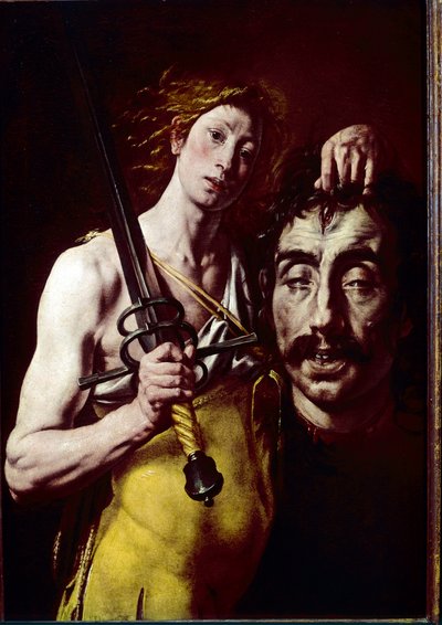 David mit dem Kopf von Goliath von Tanzio da Varallo
