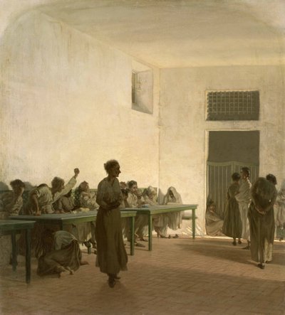 Das Irrenhaus, 1865 von Telemaco Signorini