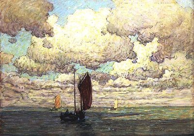 Wolken und Boote von Terrick Williams
