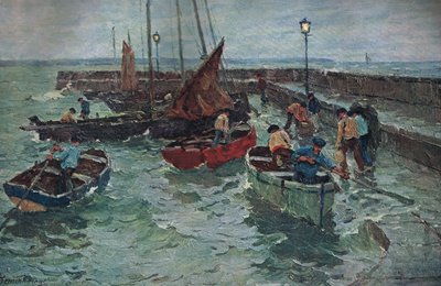 Hafenszene, ca. 1915 von Terrick Williams