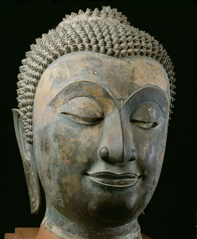 Kopf eines riesigen Buddha von Thai