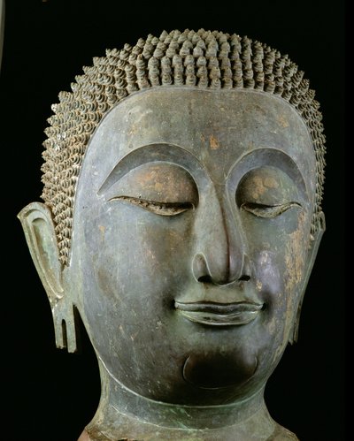 Kopf eines riesigen Buddha (Bronze) von Thai