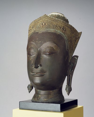 Kopf des geschmückten Buddha von Thai School