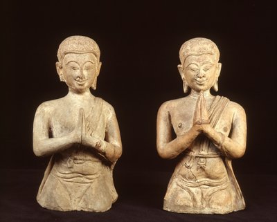 Betende Terrakottafiguren, Sukhothai-Periode von Thai School