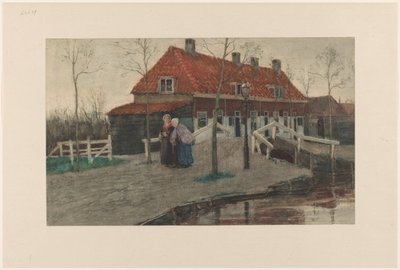 Dorfszene von Theo Mesker