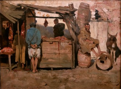 Metzgerei in Tanger von Théo van Rysselberghe