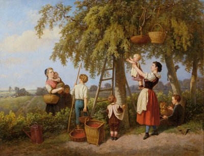 Die Kirschenernte von Theodor Hosemann