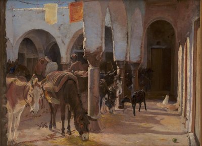 Ein Eselshaus in Tunis von Theodor Philipsen