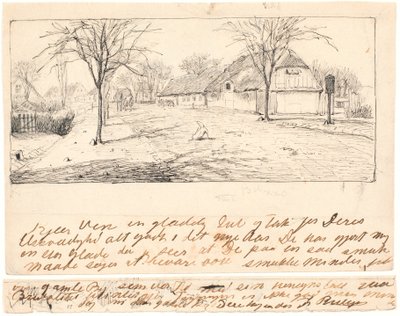 Die Laterne in Nørrebro von Theodor Philipsen
