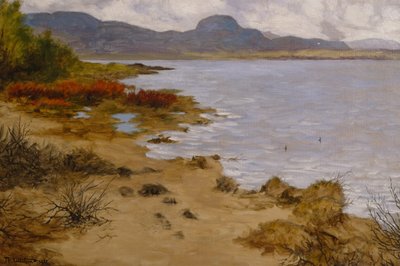 Strandabschnitt bei Soneren (Andersnatten) von Theodor Kittelsen