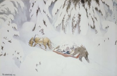 Weihnachtstroll von Theodor Kittelsen