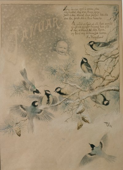 Januar von Theodor Kittelsen