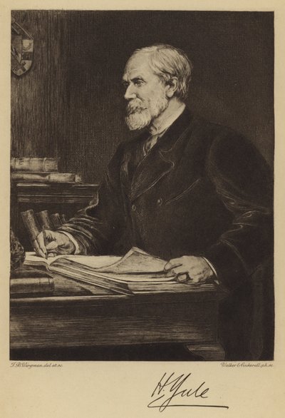 Sir Henry Yule von Theodore Blake (after) Wirgman