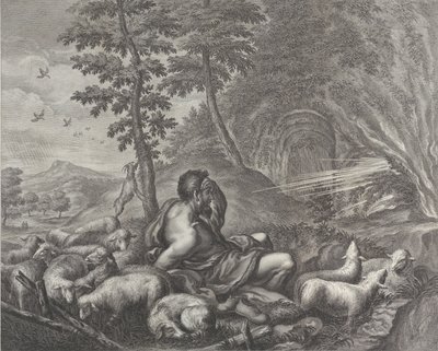 Jakob bewacht Labans Herde von Theodore Cruger