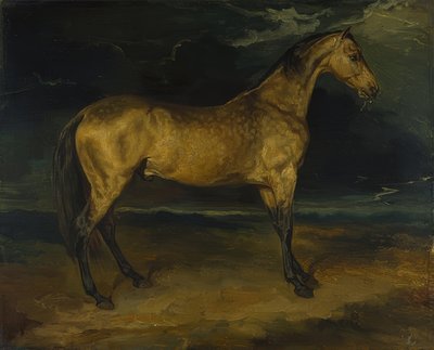 Ein Pferd im Gewitter von Theodore Gericault