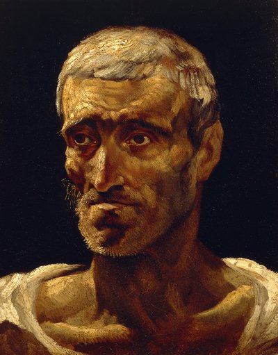 Kopf eines Schiffbrüchigen von Theodore Gericault