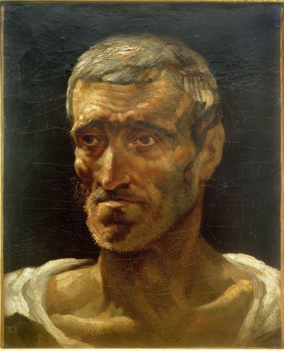 Kopf eines Schiffbrüchigen (Studie) von Theodore Gericault