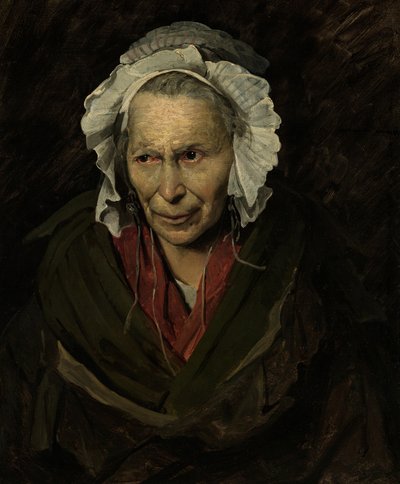 Porträt einer dementen Frau von Theodore Gericault