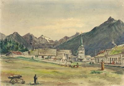 Lincoln Street, Sitka, 1887 von Theodore J. Richardson