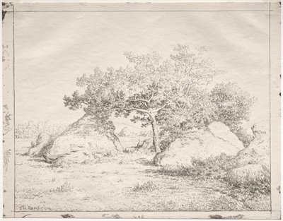 Kirschbaum in Blau von Theodore Rousseau