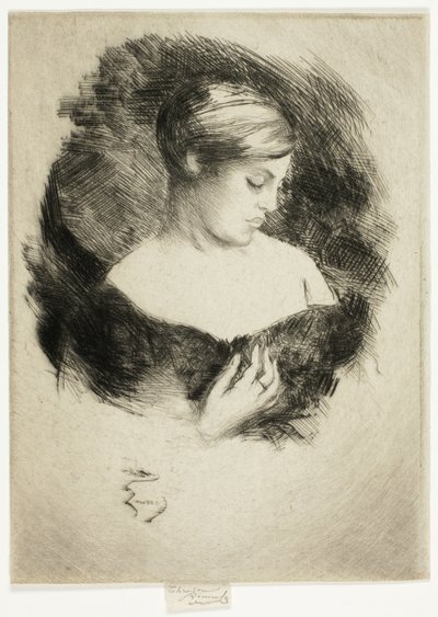 Profil einer Frau von Theodore Roussel