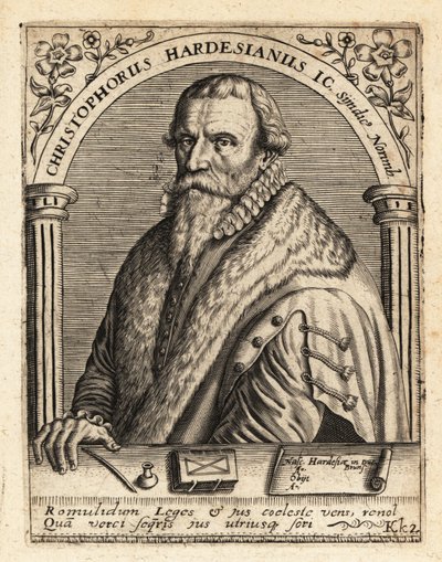 Christoph Herdesianus, deutscher Jurist von Theodore de Bry