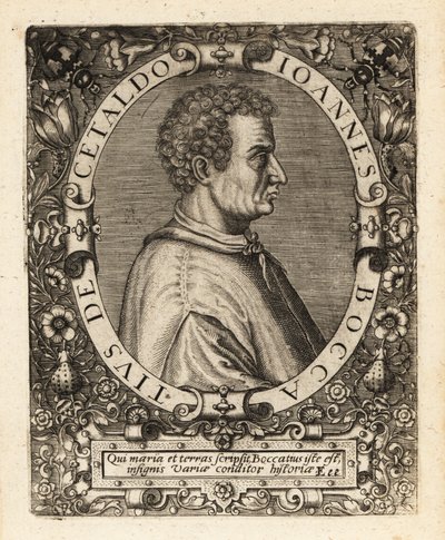 Giovanni Boccaccio, italienischer Schriftsteller von Theodore de Bry