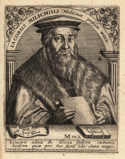 Jacob Milich, deutscher Astronom von Theodore de Bry