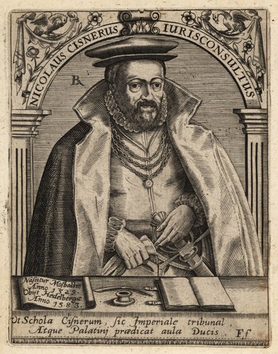 Nikolaus Cisnerus von Theodore de Bry