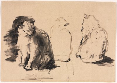 Katzen (recto) von Theodule Ribot