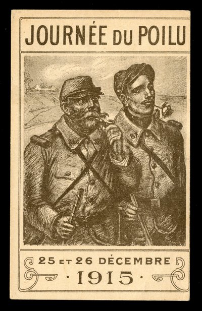Postkarte, Satirisch in Schwarz-Weiß. von Théophile Alexandre Steinlen