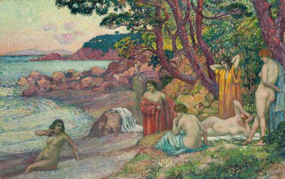 Badende am Cap Benat, 1909 von Théo van Rysselberghe
