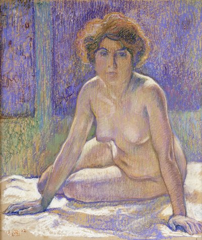 Sitzende nackte Frau, ca. 1912 von Théo van Rysselberghe