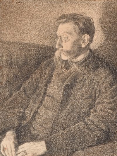 Porträt von Emile Verhaeren, 1892 von Théo van Rysselberghe