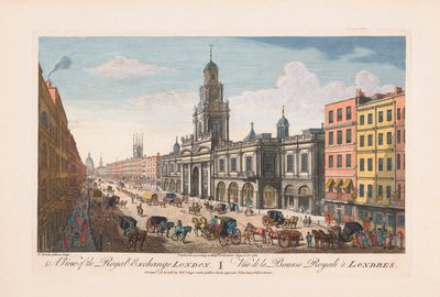 Royal Exchange, London von Thomas (after) Bowles