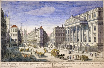 Mansion House Außenansicht, London von Thomas Bowles