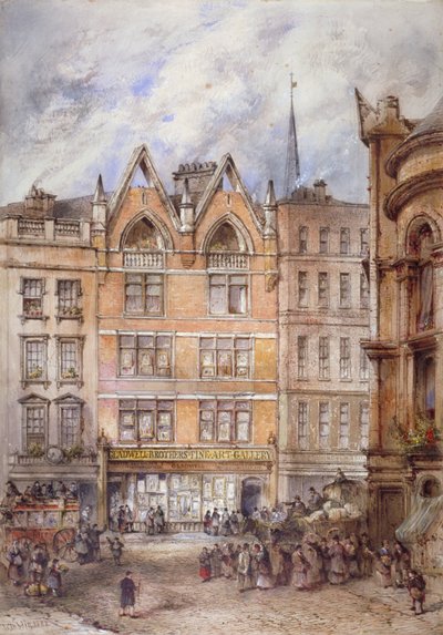 Gracechurch Street, City of London von Thomas Colman Dibdin