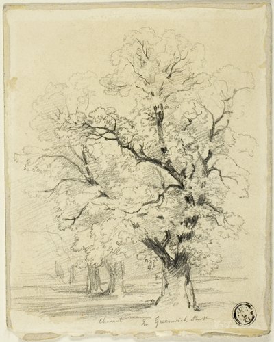 Kastanie im Greenwich Park von Thomas Creswick