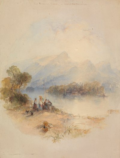 Der Sommerpavillon, Derwent Water von Thomas Creswick