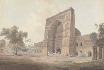 Haupteingang der Jami-Moschee, Jaunpur von Thomas Daniell