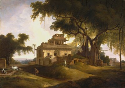 Ruinen des Naurattan, Sasaram, Bihar von Thomas Daniell