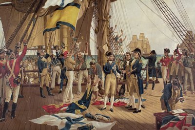 Nelsons letztes Signal bei Trafalgar von Thomas Davidson