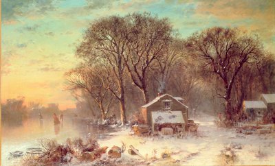 Winter in Malden, Massachusetts, 1864 von Thomas Doughty