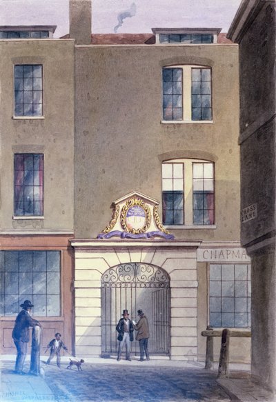 Der Eingang zur Bäckerhalle, 1855 von Thomas Hosmer Shepherd