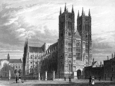 Westminster Cathedral, London 1858 (Gravur) von Thomas Hosmer Shepherd