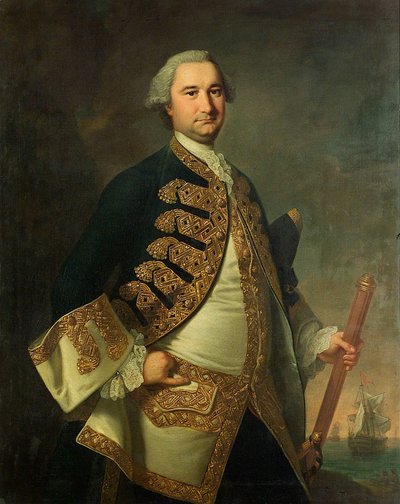 Konteradmiral Richard Tyrrell (1716/7-1766) von Thomas Hudson